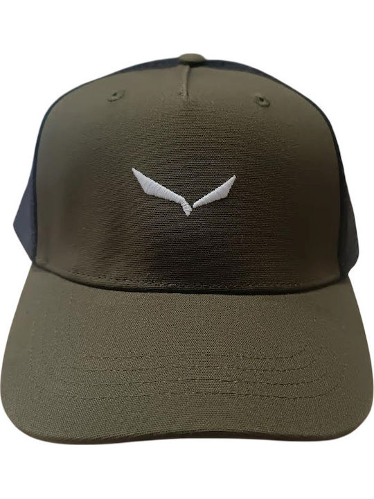 Salewa Eagle Logo Mesh Cap Dark Olive One Size