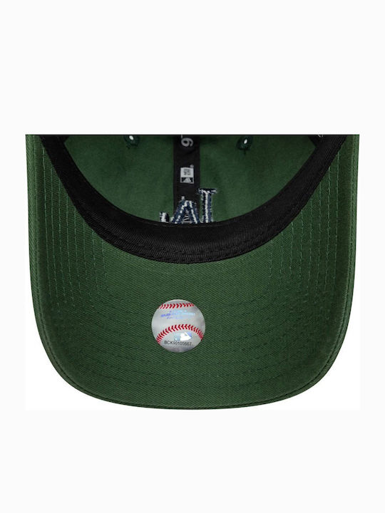 New Era 9twenty La Dodgers Mlb Washed Script Dark Green Cap