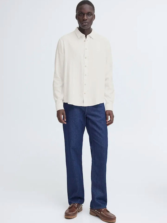 Blend Linen Shirt White