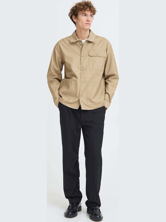 Long Sleeve Denim Shirt in Regular Fit Blue