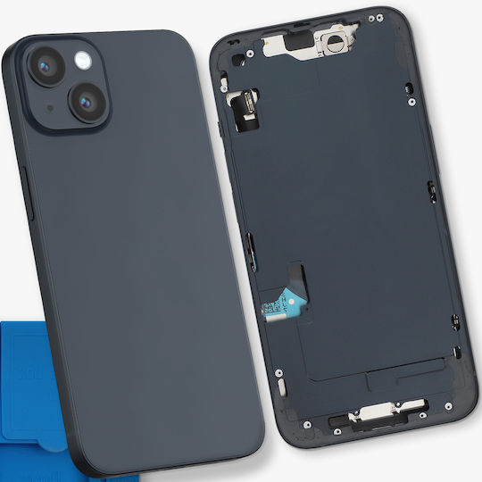 Clappio Complete Chassis Iphone 14 Rear Glass Camera Lenses Black