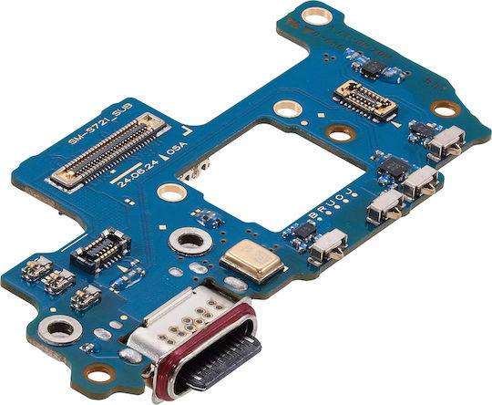 Clappio Conector De Încărcare Usb-c Galaxy S24 Fe Cititor Sim Microfon Albastru