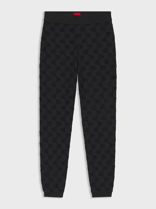 Hugo Set Pijamale Dama De Iarnă Negru