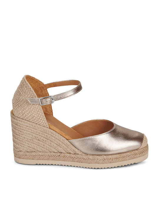 Castilla Platforme Dama Tip Espadrile Aurii
