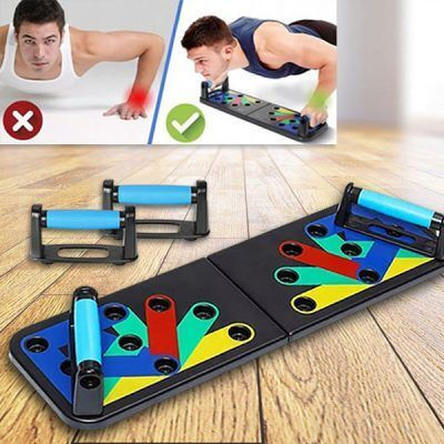 Set Multifunctional Portable Training Board Push-Up Handles Training Straps
