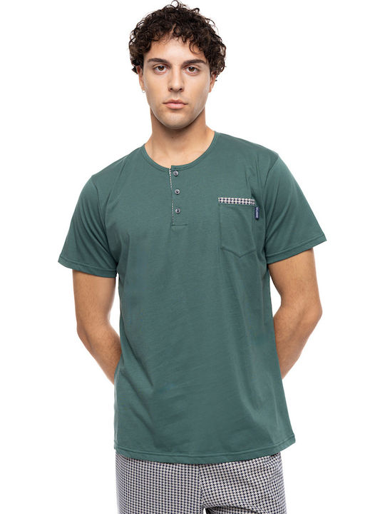Ulisse Sommer Herrenpyjama Sea Green