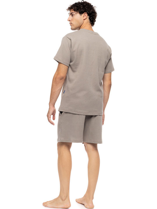 Ulisse Sommer Herrenpyjama Sand