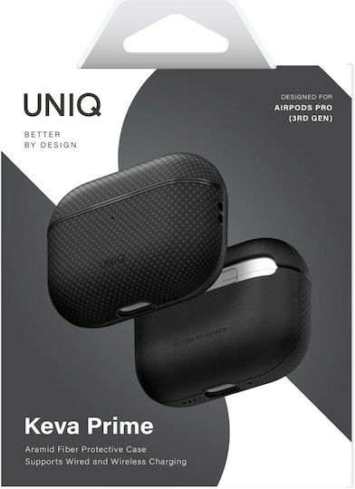 Uniq Θήκη Δερμάτινη σε Μαύρο χρώμα για Apple AirPods Pro 3