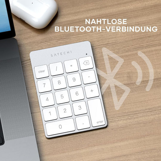 Satechi Slim Tastatură Numerică Wireless Bluetooth Argintie