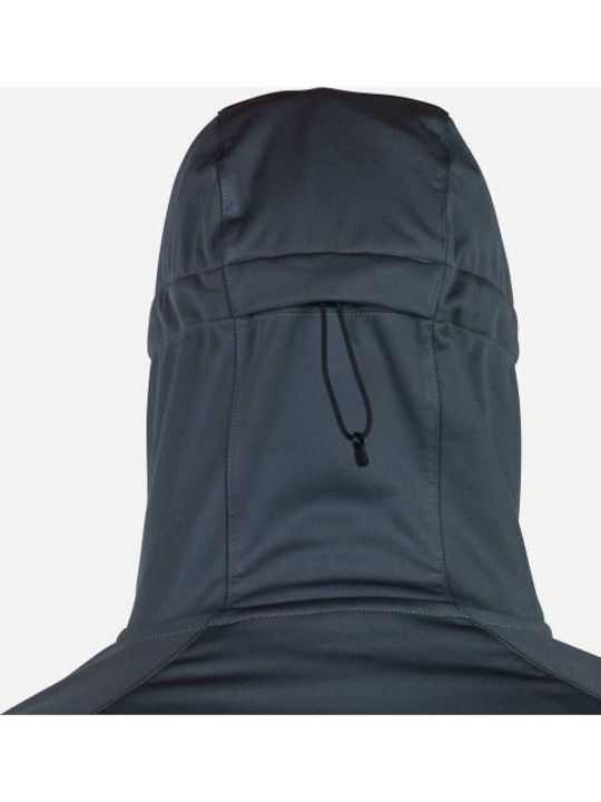 Ανδρική Ζακέτα Fleece με Κουκούλα Gray