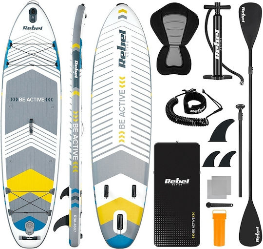 Rebel Active Φουσκωτή Σανίδα SUP με Μήκος 3.35m Λευκή