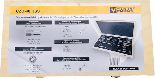 Fanar Threading Tool Set M3-m24 Hss Czd-85 Z1-085011-0000