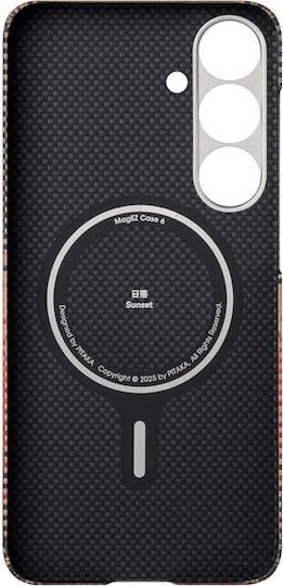 Pitaka Текстуриран Плетен Калъф Съвместим с Samsung Galaxy S25 Plus Sunset