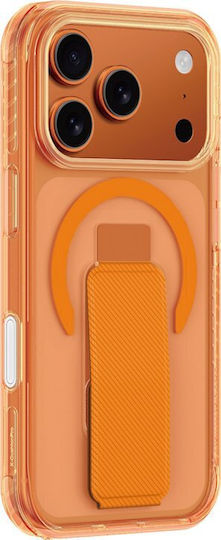 AmazingThing Holder Back Cover Silicone / Synthetic Leather Orange (iPhone 17 Pro Max)
