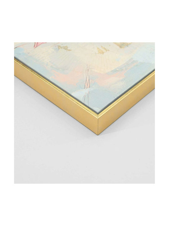 Wall Painting Fb94540 Beige Frame-Canvas Print Leopard 82x4.5x122cm
