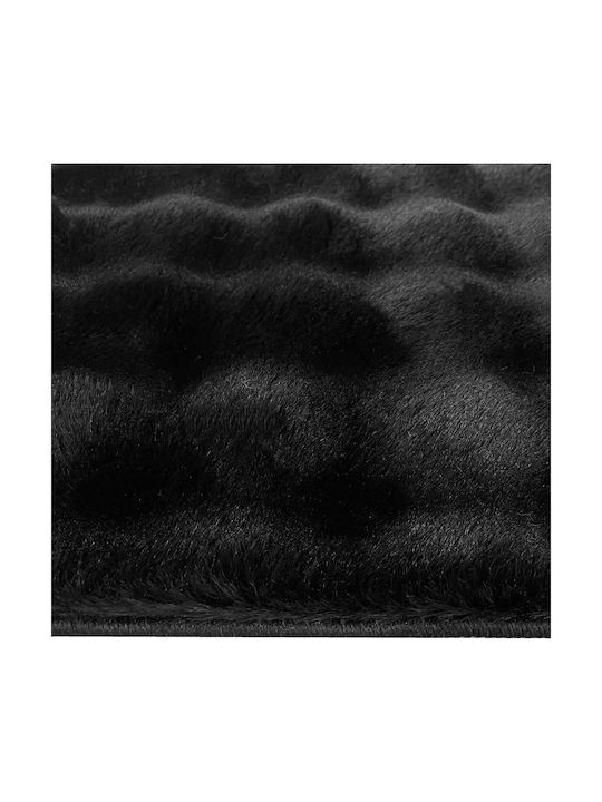 Heinner Teppich Rechteckig Synthetisch,Polyester/Cotton/Leather Black