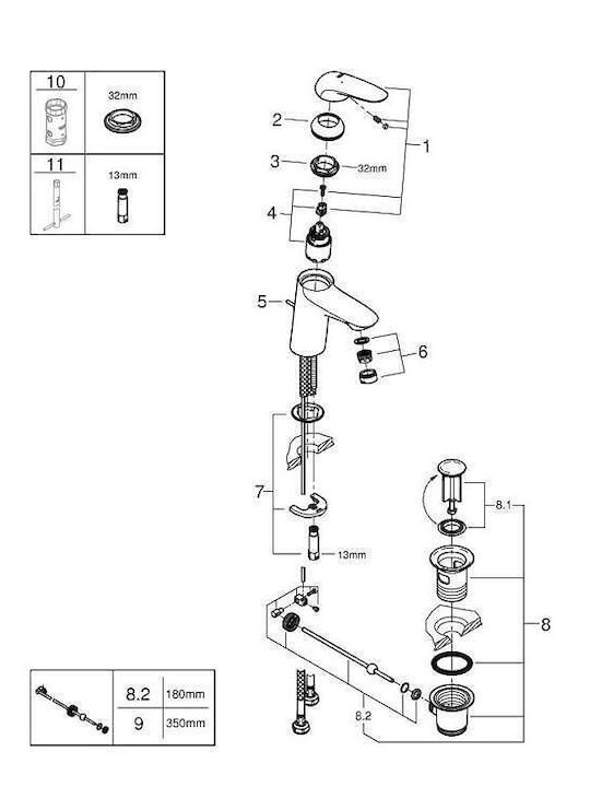 Grohe Eurostyle V Миксер Смесител за мивка