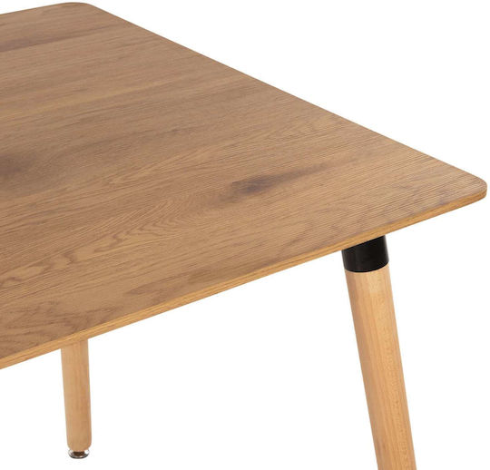 Wooden Kitchen Table Natural 80x80x74cm