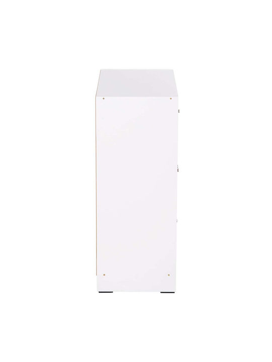 Floor Cabinet Sonama Oak-λευκή Μελαμίνη 80x39.5x99.5pcs
