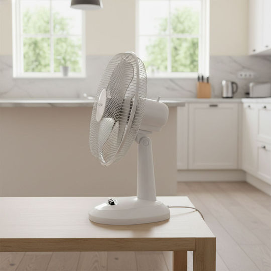 Silifo Επιτραπέζιος Ανεμιστήρας 45W Διαμέτρου 30cm Λευκός