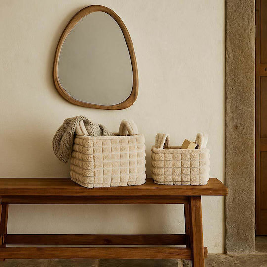Next Storage Basket Fabric Beige 2pcs