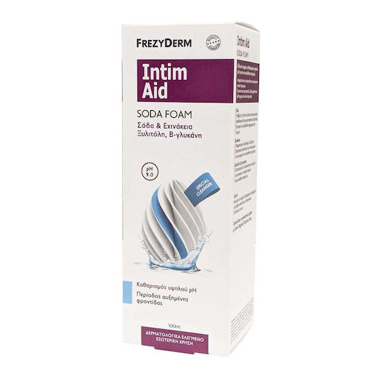 Frezyderm Intim Aid Soda Foam Ph9.0 Cleansing Foam for Sensitive Area During Periods of Increased Care 100ml