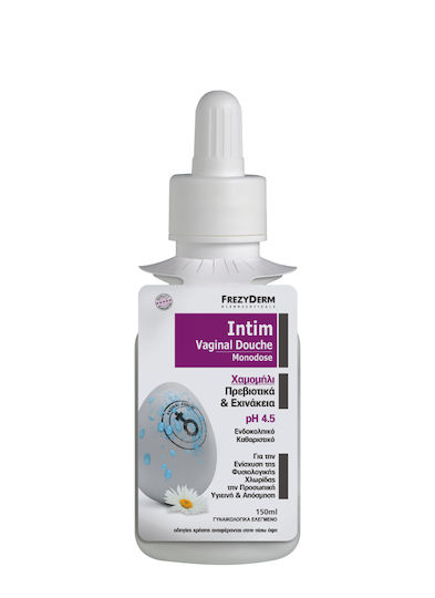 Frezyderm Intim Vaginal Douche Χαμομήλι pH 4.5 Υγρό Καθαρισμού για την Ευαίσθητη Περιοχή με Χαμομήλι & Πρεβιοτικά 150ml