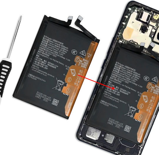 Clappio Handy-Akku 6600mAh Ehre Magic 7 Lite Kompatible Mobiltelefone Hb556794eiw Schwarz