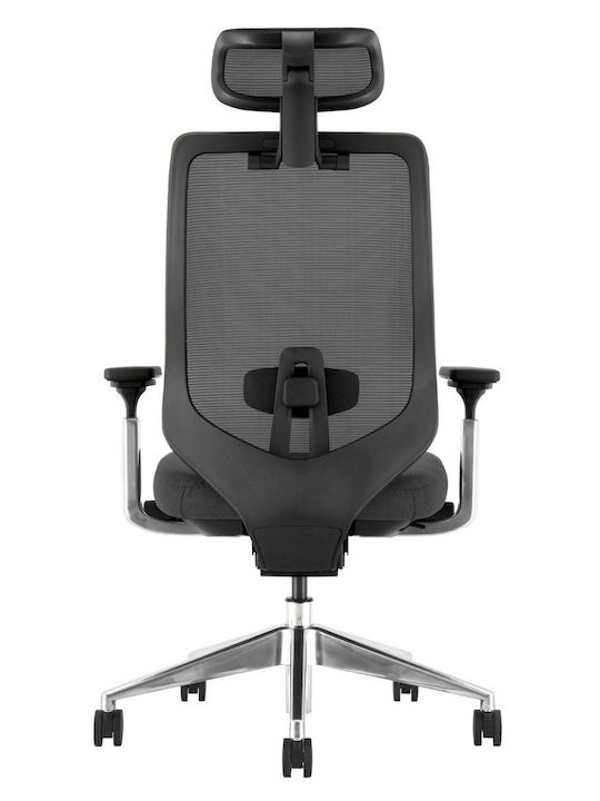 ErgoAction Atlas Black Καρέκλα Γραφείου με Μπράτσα Black
