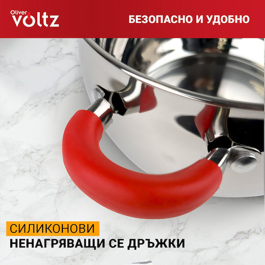 Voltz Voltz Tiefe Rostfreier Stahl Kochtopf Dampfgaren 10.45lt / 28cm Voltz Voltz Tiefe Rostfreier Stahl Kochtopf Dampfgaren 10.45lt / 28cm