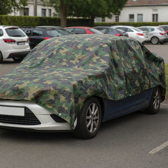 Wasserdichtes Armee-Planen 3x5m Befestigungsringe 80g/m²