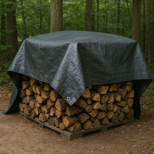 SGTT Waterproof Tarpaulin 200g/m² 5x4m Heavy Duty Gray