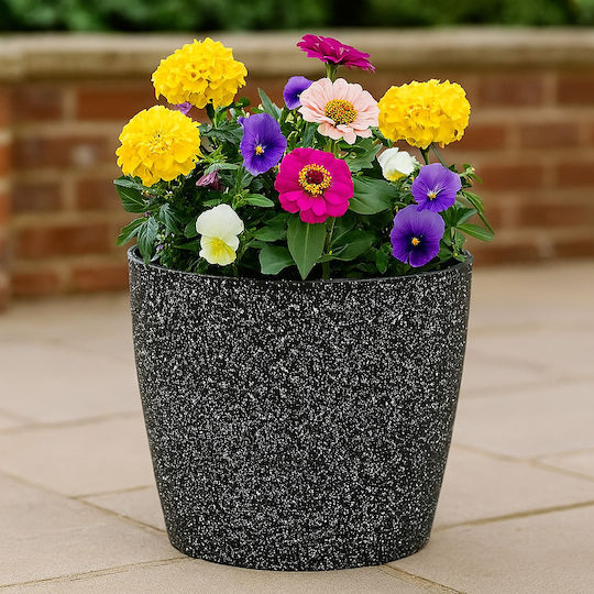 SGTT Kunststoff Blumentopf Schwarz