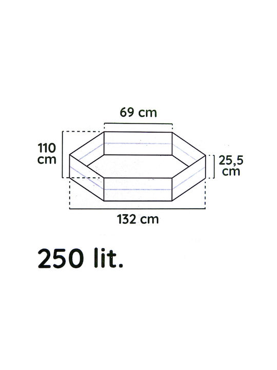 SGTT Set 6 Ghivece de Flori Din Plastic Maro