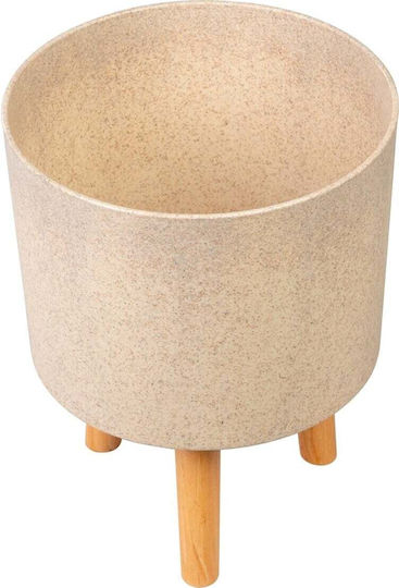 SGTT Plastic Flower Pot Beige 37x37cm