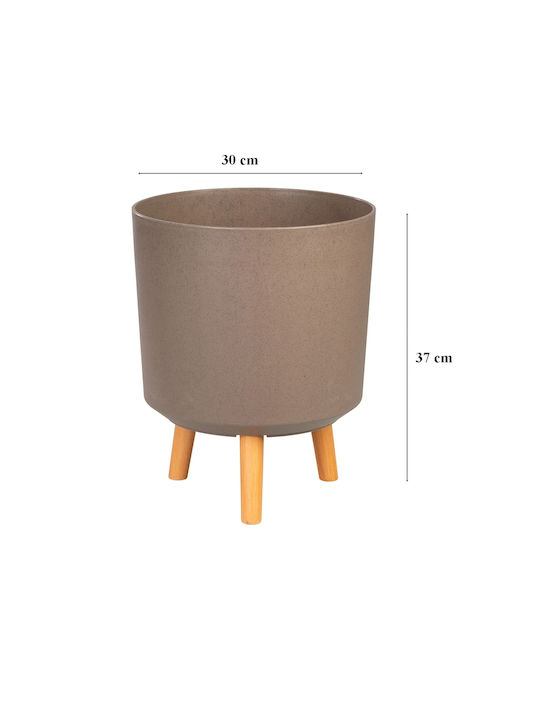 SGTT Ghiveci De Flori Din Plastic Bej 37x37cm