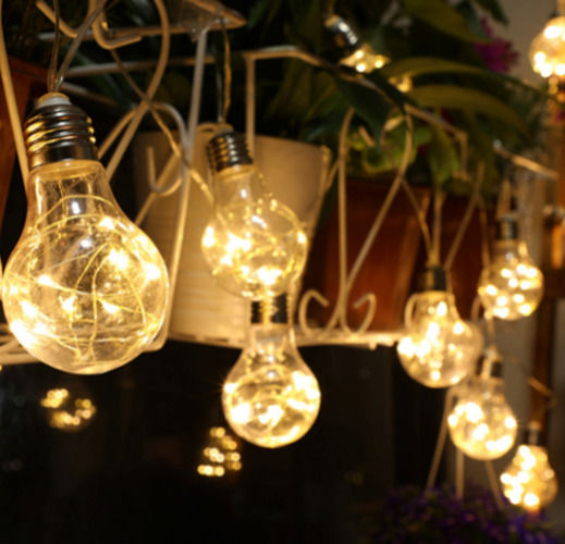 SGTT Lampă Solară Suspendată Ghirlandă cu Lumină Alb Naturală