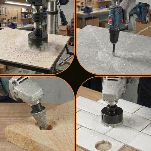 Găuri Pentru Ferăstraie Găuritoare Tăiere Uscată Cu Diametru De La 6mm Până La 225mm Pentru Găuritori Pentru Beton Și Gresie 1819gr
