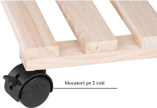 SGTT Βάση Γλάστρας Ξύλινη Μπεζ 30x30εκ.