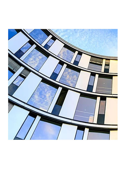 Folie Reflectorizantă Pentru Geam Efect Oglindă Zola Protecție Uv Solară 50 × 100 Cm 70% Transparență 30 Microni Albastru-deschis Argintiu