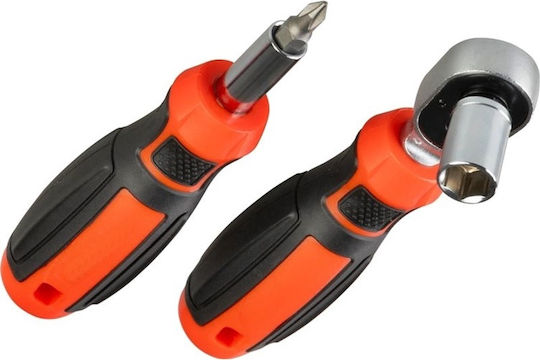 Mixed Set Screwdriver Ratchet Wrench 38 Pcs Bits Magnetic Adapters Cr-v In Plastic Carrying Case