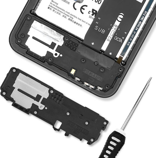 Clappio Ersatz-Außenspeaker Samsung Galaxy S24 FE Schwarz Silber