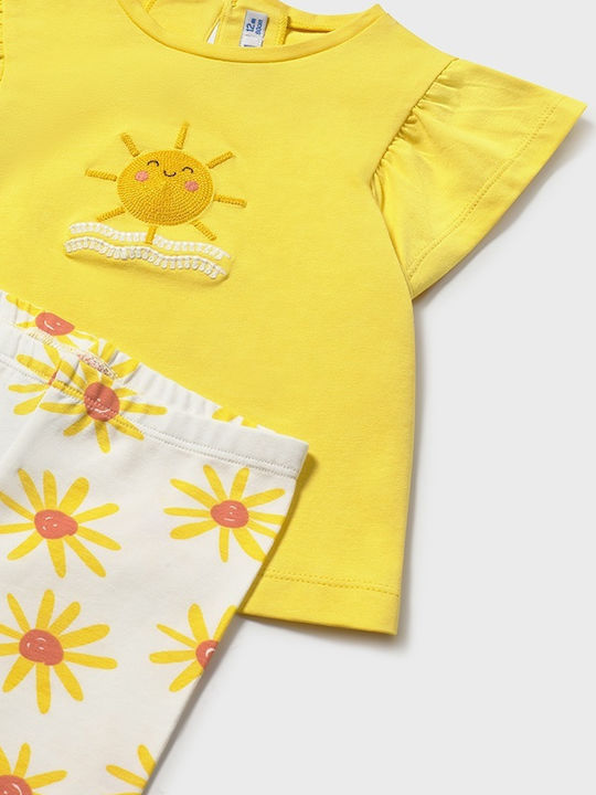 Kids Set with Leggings Summer 2pcs Yellow