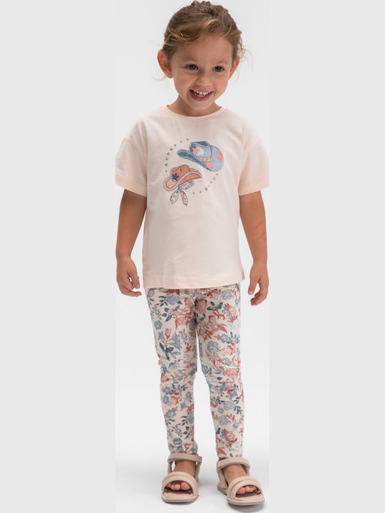 Kinderbekleidungssets mit Sommer-Leggings 2 Stück Rosa
