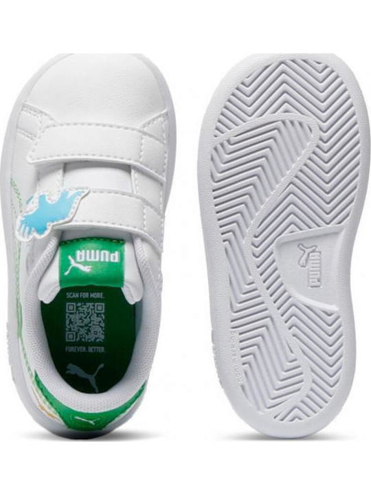 Παιδικά Sneakers με Σκρατς Λευκά