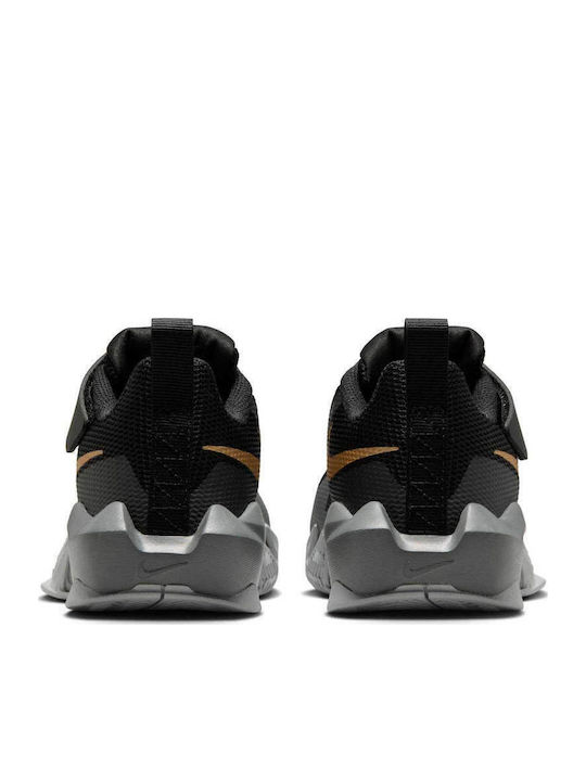 Kids Sneakers with Hoop & Loop Closure Black