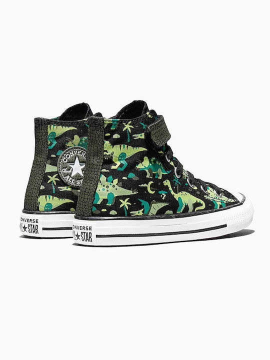 Chuck Taylor All Star Παιδικά Sneakers High με Σκρατς Μαύρα