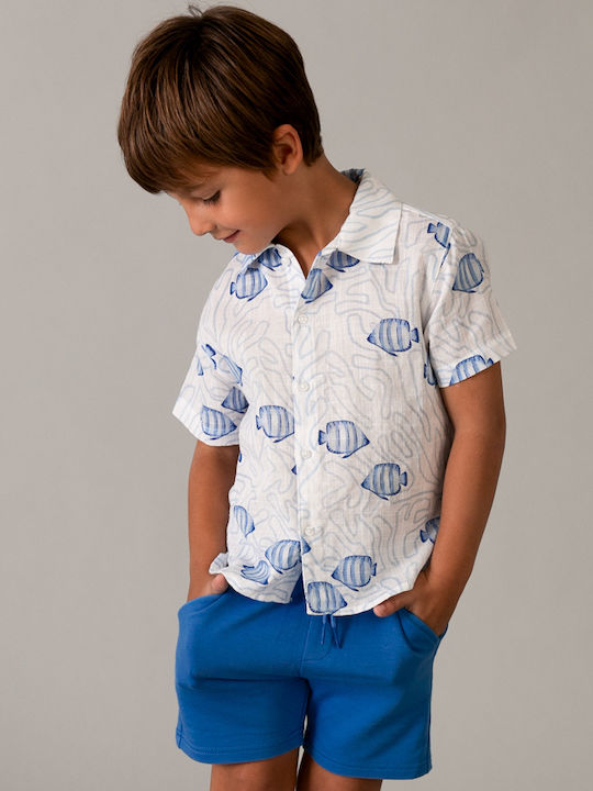 Sport Kinder Shorts Bermudas Blau