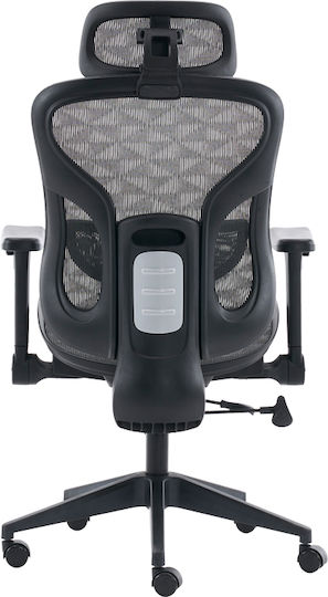 Pakketo Mesgo Office Chair With Adjustable Arms Black-Grey