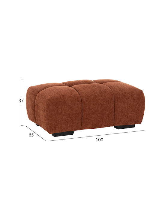 Bankhocker Bezogen Mit Stoff Coven Kermidi 100x65x37cm